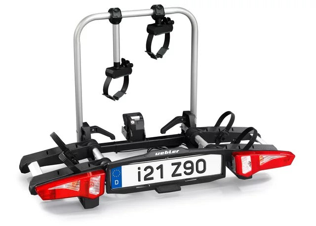 Uebler cykelholder i21 Z90 with 90° fold-down function 2 cykler